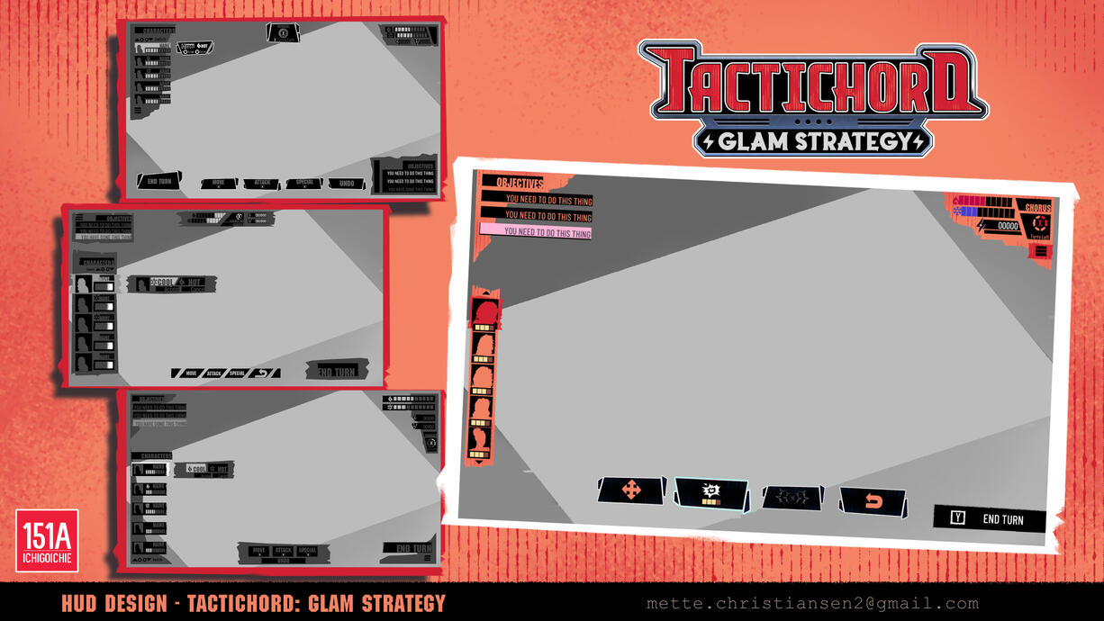 UI design for Tactichord: Glam Strategy