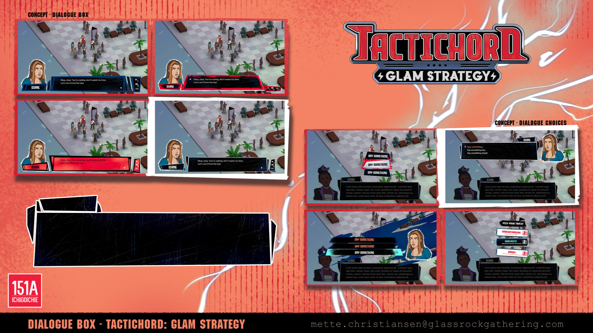 UI design for Tactichord: Glam Strategy