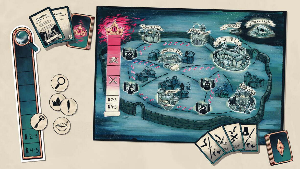 Graphic design for Board Game Collaboration with Baluba and Uppsala University