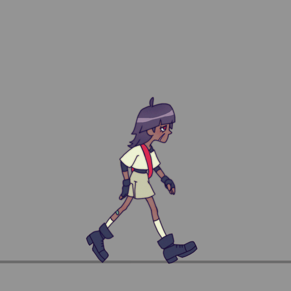 Character walk cycle